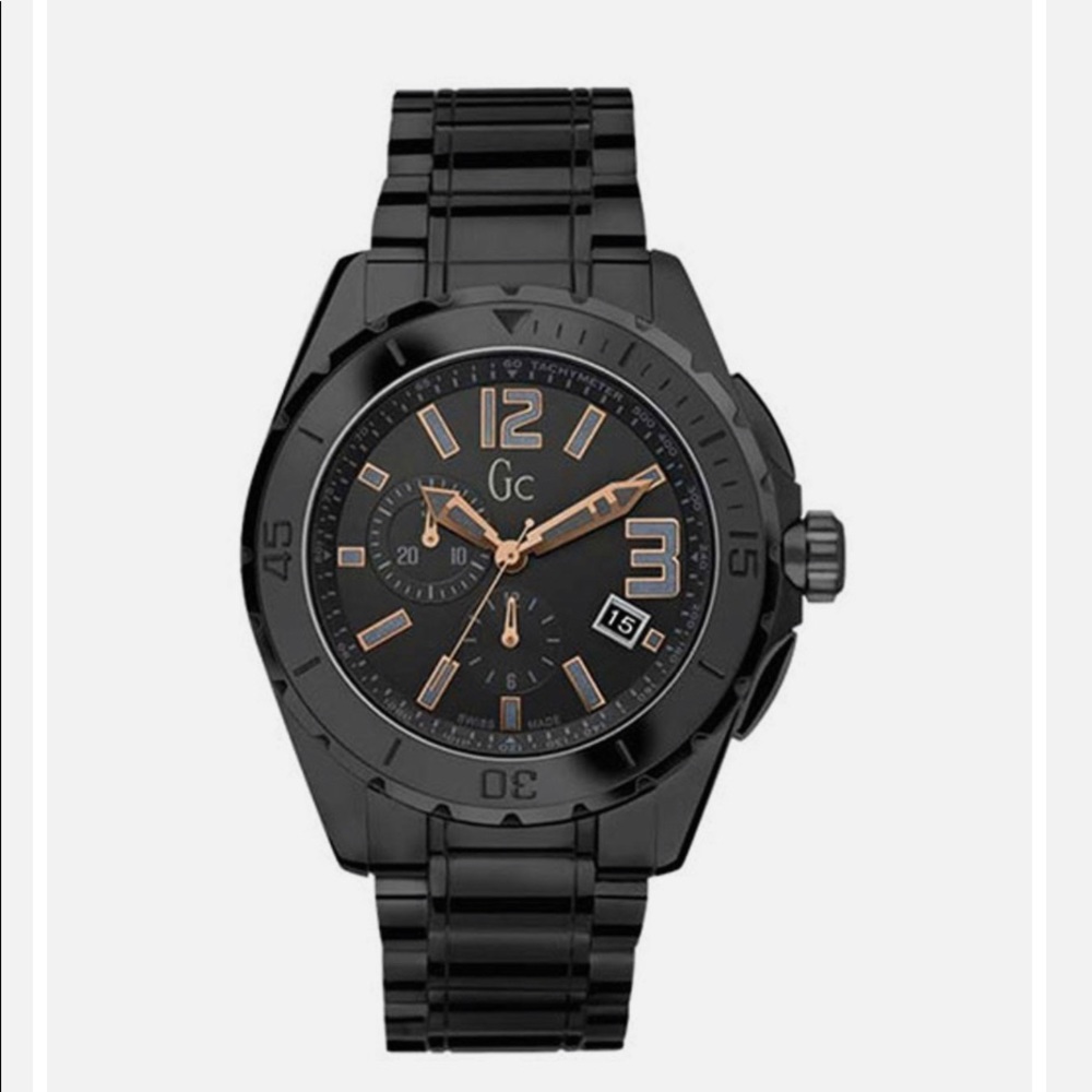 Guess Collection GC Sport Chronograph Black Ceramic Men's Watch